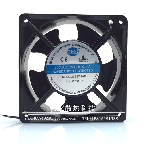 全新BEST P/N12038S2/B2H机柜 超声波焊接机通用220-240V散热风扇