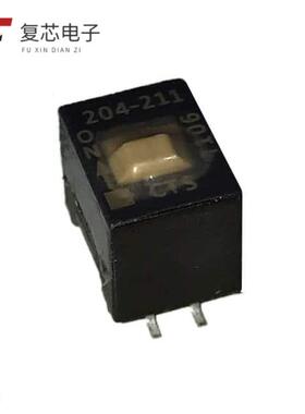 原厂正品204-211ST全新SWITCH SLIDE DIP DPST 50MA 24V