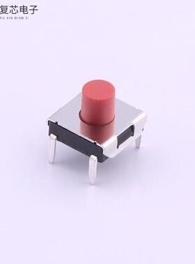 TC-1157-B-F全新6.2*6.2*5.0红色按钮四脚 160gf原厂