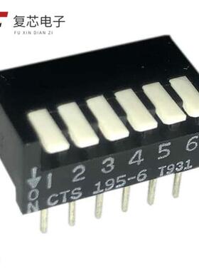 原厂正品195-6MS全新SWITCH PIANO DIP SPST 50MA 24V