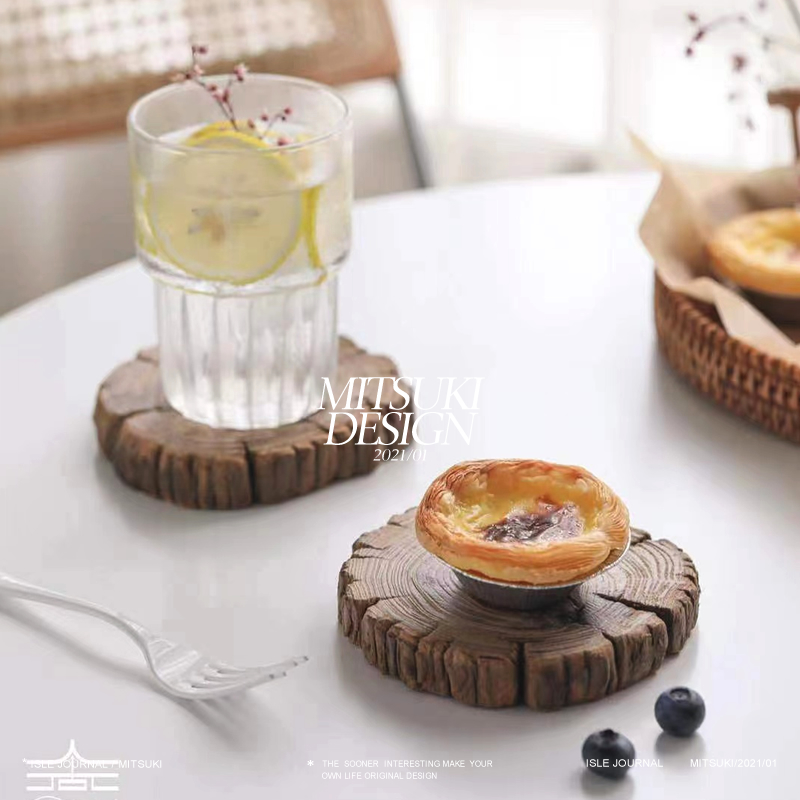 高档餐厅新中式原木木质茶道托