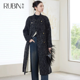 毛呢大衣保暖宽松6L51N63251双面羊绒外套 女装 如缤RUBIN冬季 新款