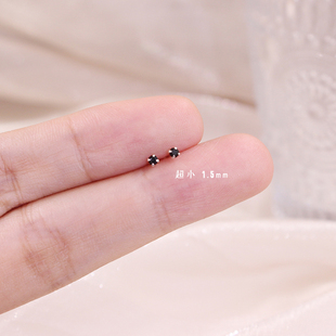 迷你小耳钉多耳洞搭配冷淡风欧美ins不明显学生通勤耳骨钉甜酷风