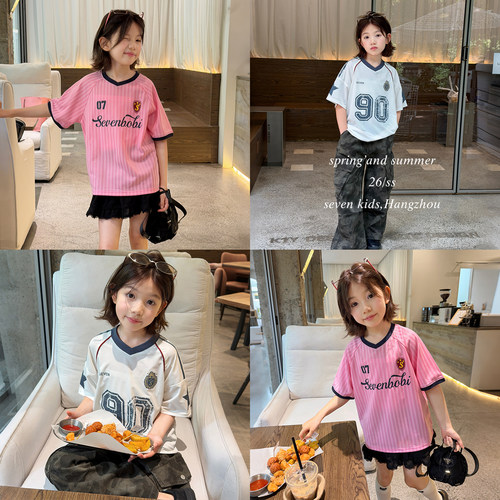 亲子装儿童潮酷足球服