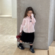 新款 秋装 儿童翻领休闲上衣潮 时髦字母刺绣衬衫 柒号童仓女大童韩版