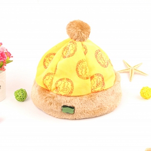 儿童冬款唐装帽子小童夹棉中国风加厚保暖汉服国风满月周岁喜庆帽
