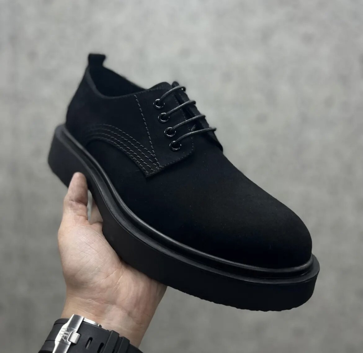 2023早春新款商务布鲁克磨砂翻毛休闲高端男士皮鞋