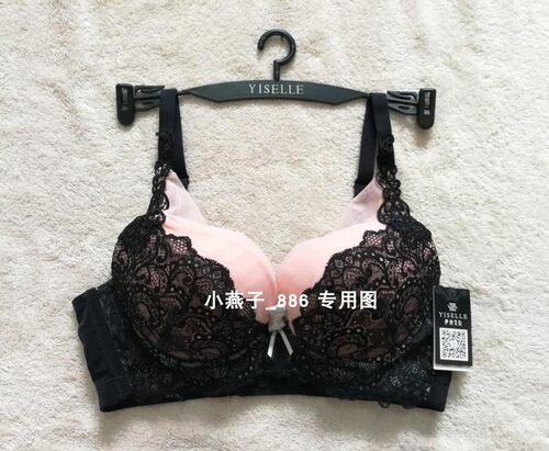 伊丝艾拉18164 B厚杯深V侧收性感聚拢文胸小胸女士内衣 专柜正品