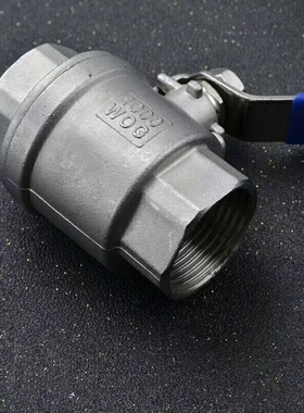 球阀不锈钢304正材二片式内丝全通径大流量加厚重体开关阀门包邮