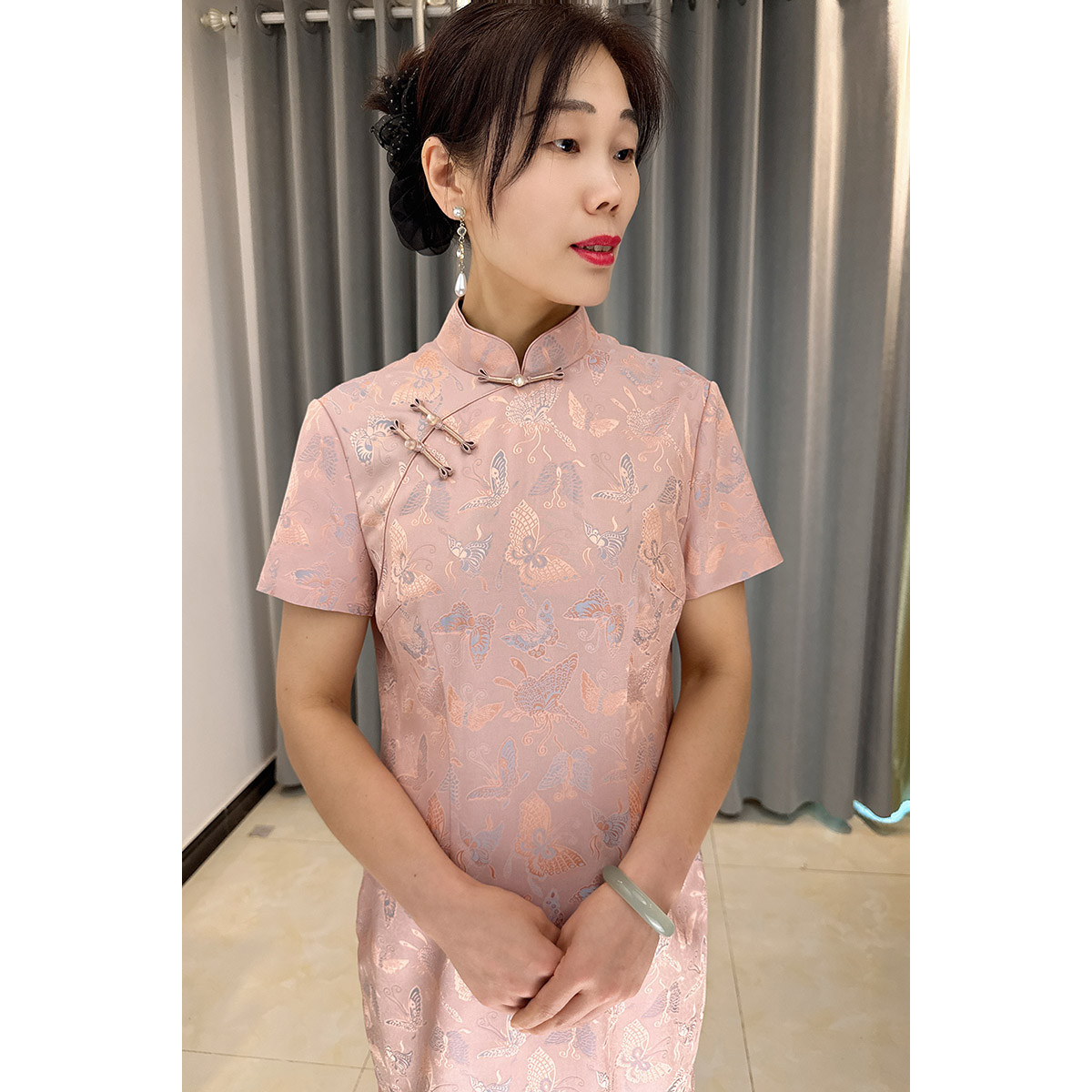 喜妈妈婚宴礼服高贵大气新中式