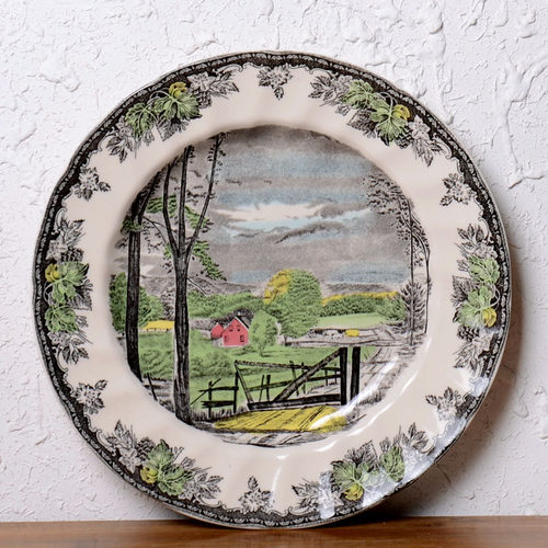 出口英国陶瓷Johnson Brothers 爵士庄园高档餐具礼品盘装饰挂盘