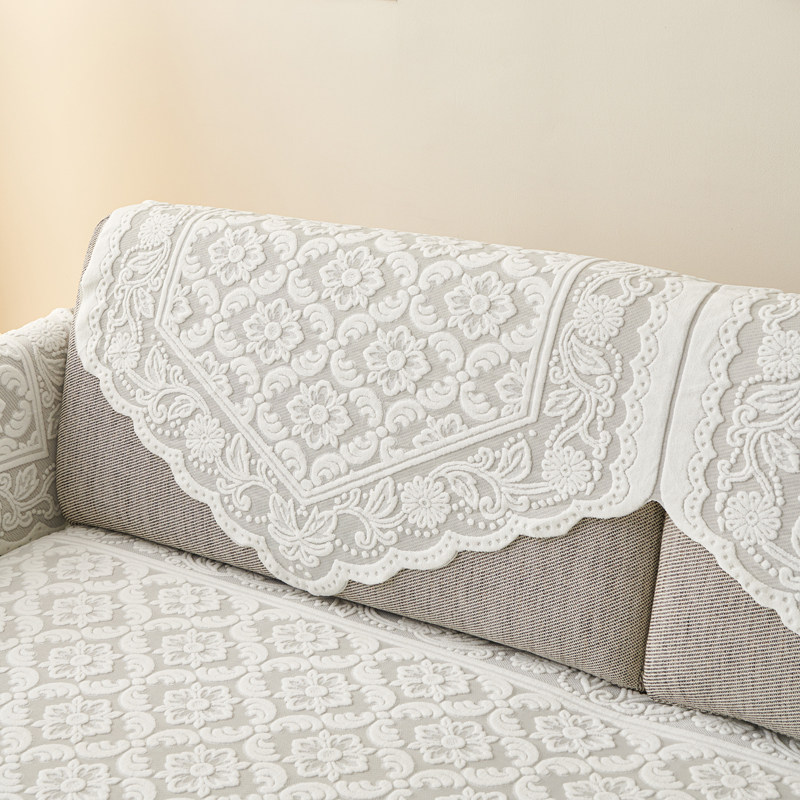 2024加厚蕾丝组合沙发靠背巾防尘扶手盖巾百搭布艺坐垫四季通用,居家布艺,沙发套,淘宝优惠券,粉丝福利购,淘宝优惠卷