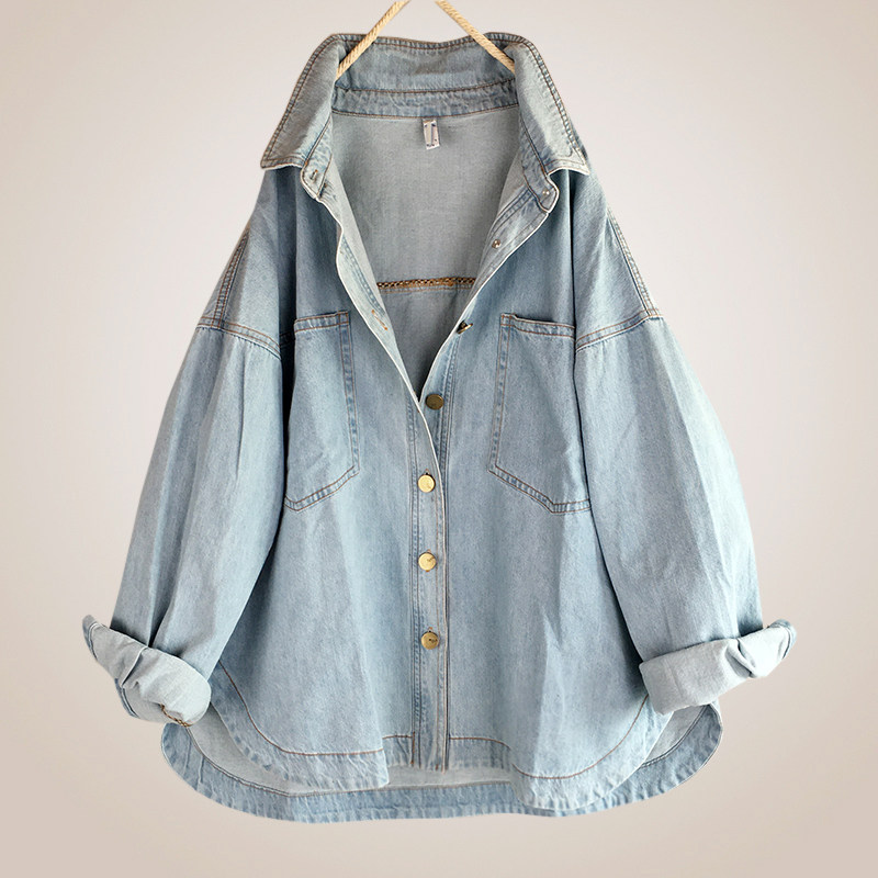 牛仔斗篷短外套女时尚上衣小个子宽松显瘦春秋装百搭韩版牛仔衣