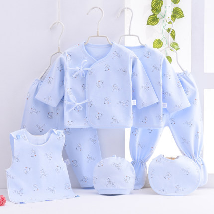 新生儿内衣套装纯棉0-3月婴儿衣服薄款用品初生满月秋冬宝宝大全