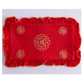 宝宝纯棉红色枕套 新生婴儿红色喜庆定型枕头枕套平安吉祥红枕套