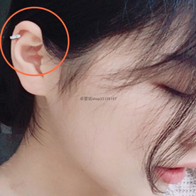 ins新款女韩国纯银气质潮网耳环