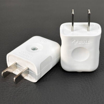 2个装公牛10A插头电线二头两脚接线两孔两角项电源2脚极插头10L1G