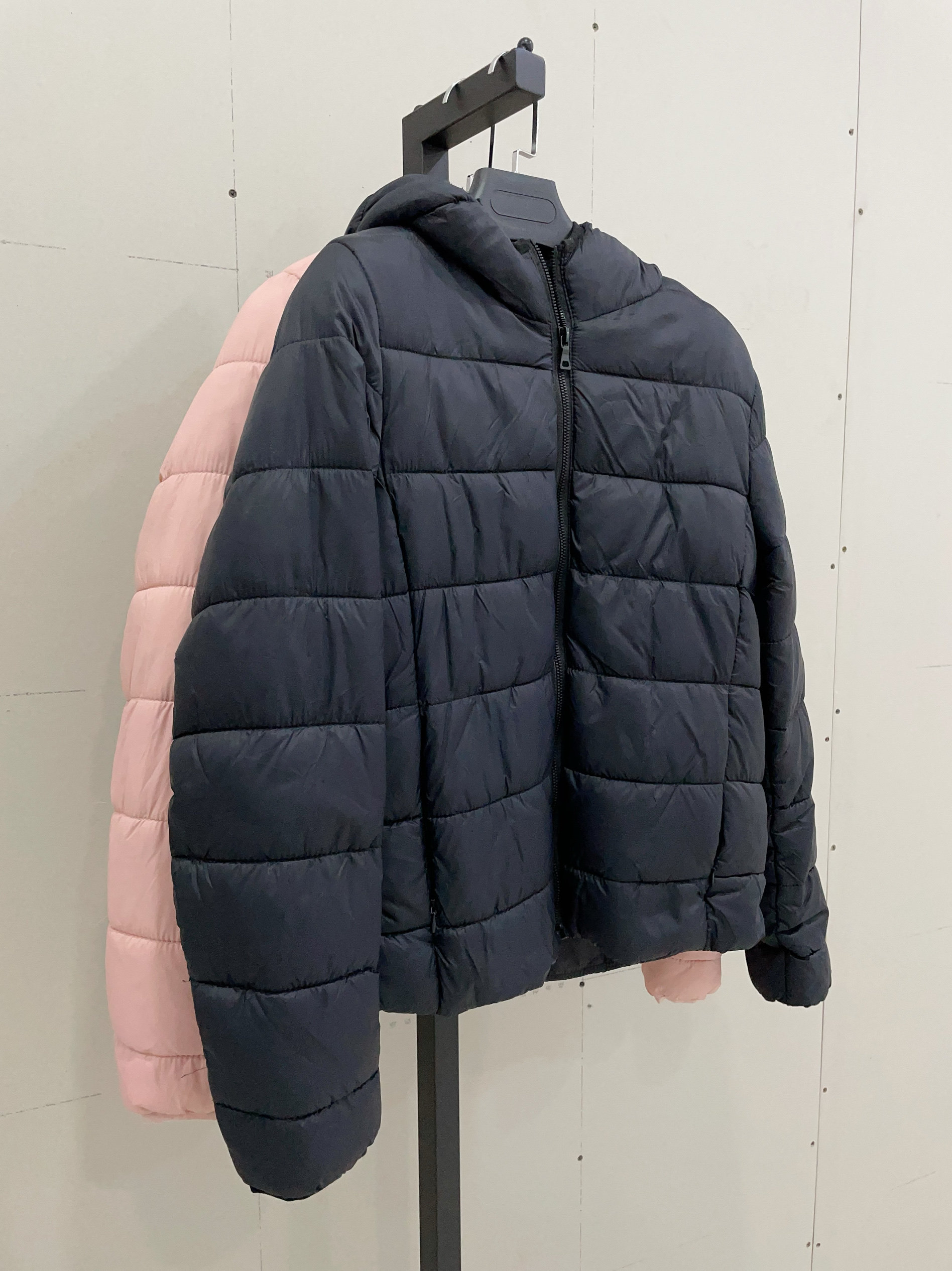 外单连帽羽绒棉棉服外套宽松休闲时尚通勤简约文艺气质纯色上衣