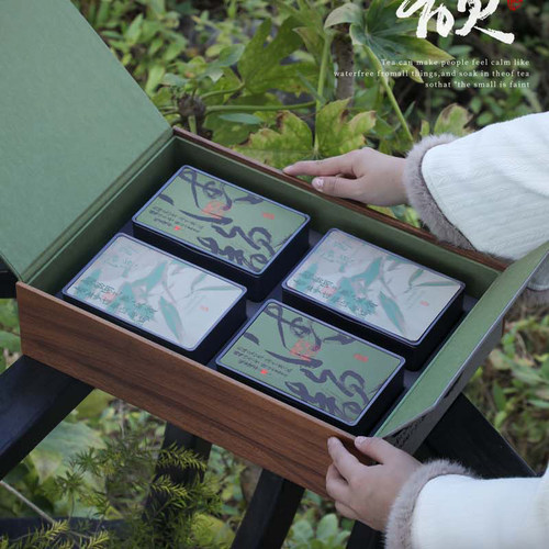 新款绿茶包装盒空礼盒明前龙井碧螺春春茶毛尖茶叶礼盒空盒可定制