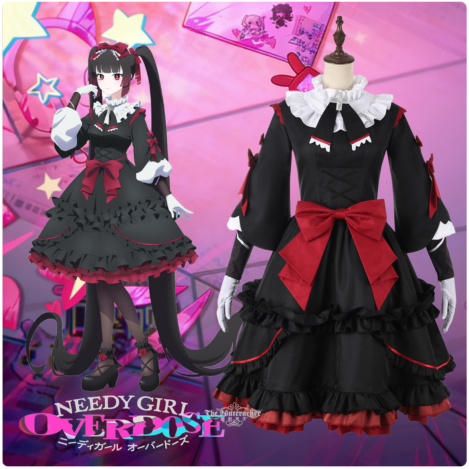 主播女孩重度依赖 狱蔷薇美血华 cosplay游戏二次元服装