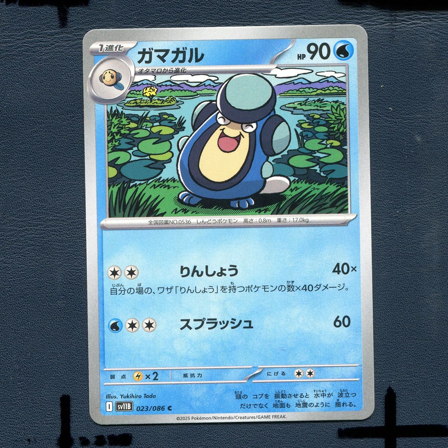 宝可梦PTCG正版卡牌 漆黑伏特 蓝蟾蜍 SV11B-023 日版