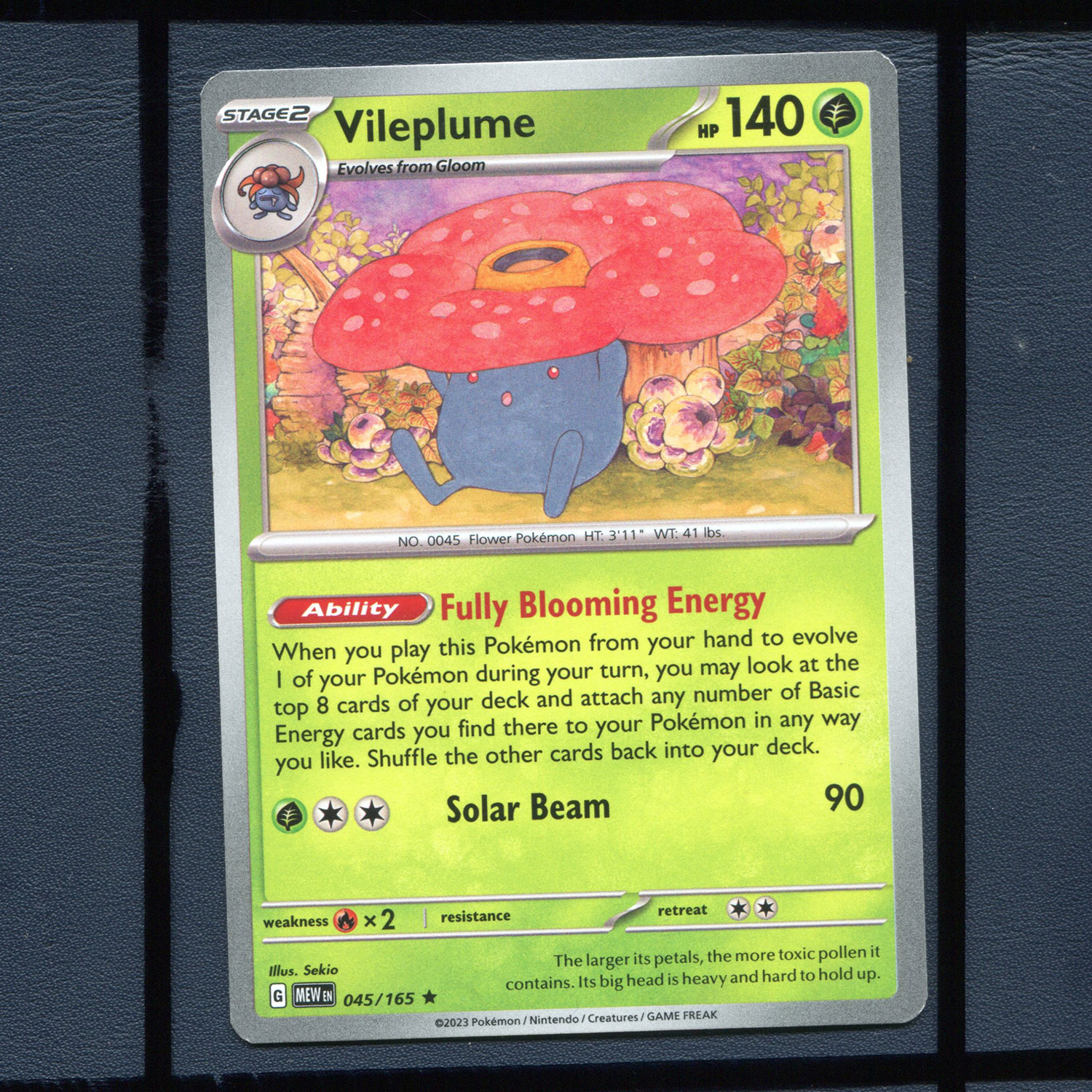 宝可梦卡牌美版英文版国际版 151 霸王花 MEW-045 R VILEPLUME