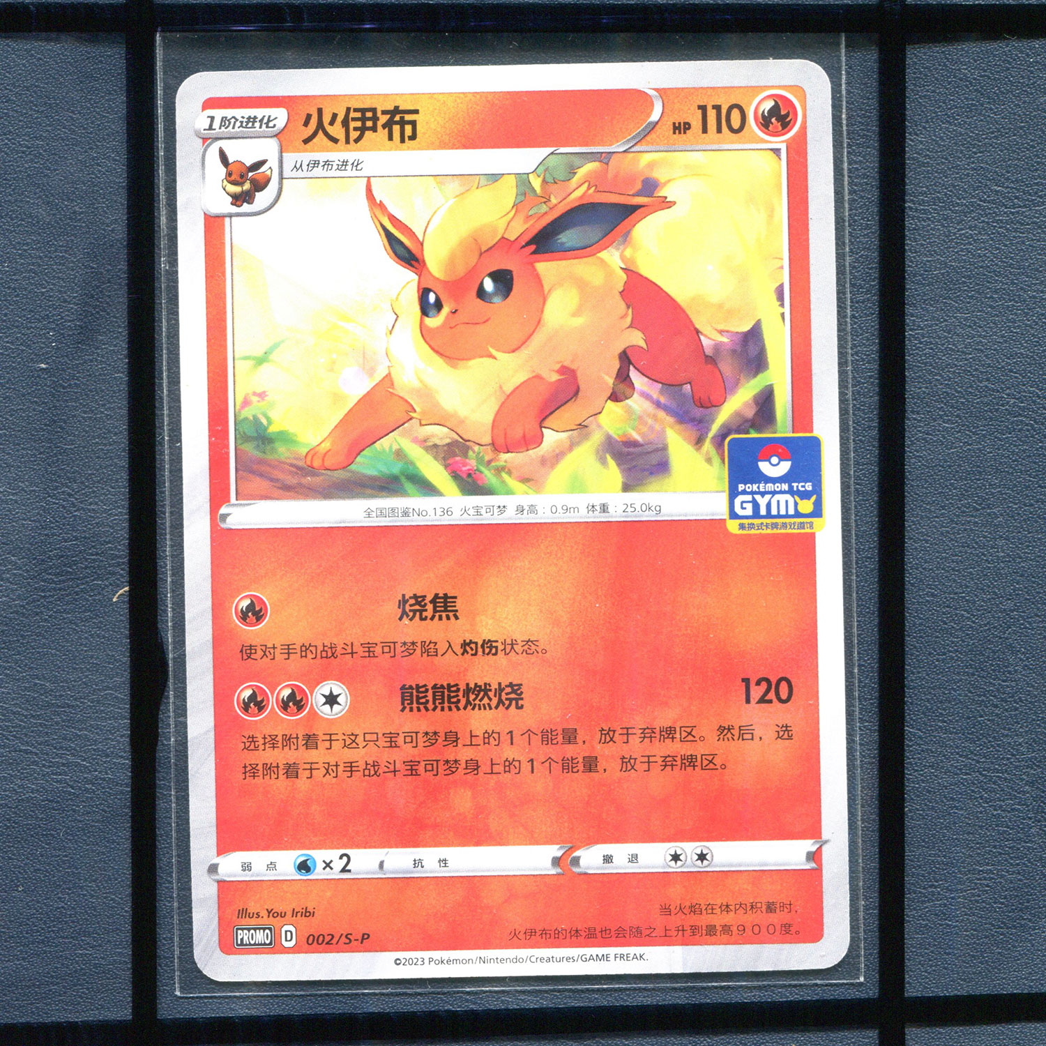 pokemon宝可梦 火伊布 PROMO-002/S-P 简中正版单卡推广卡剑盾