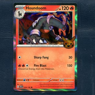 宝可梦PTCG 正版卡牌 万圣节2023 黑鲁加 TT23 SVI-034 美版