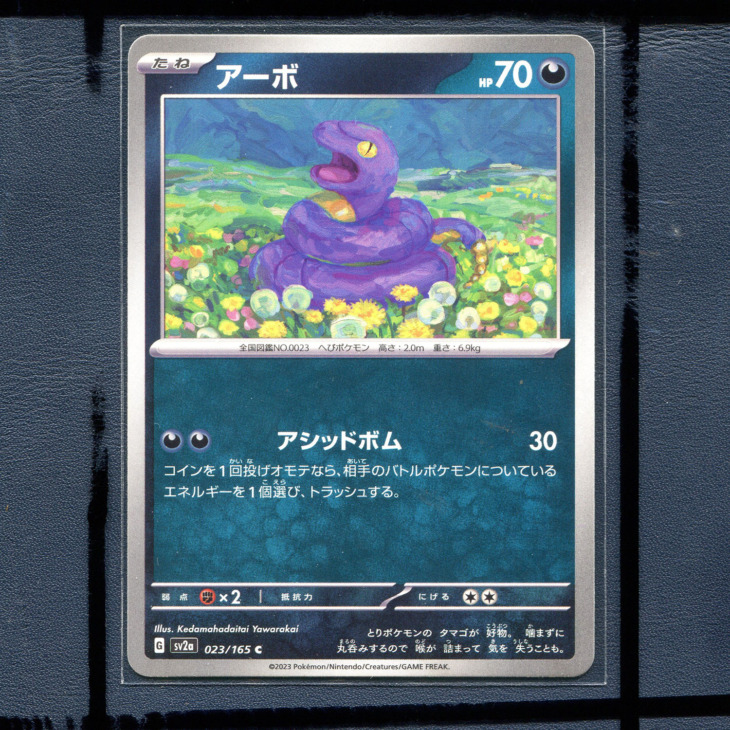 宝可梦PTCG 集换式正版卡牌朱紫151 阿柏蛇 SV2A-023 日版