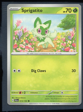 宝可梦美版英文版国际版 帕底亚进化 新叶喵 PAL-013