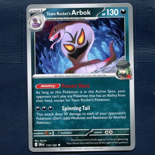 宝可梦正版卡牌 国际版 命运劲敌 火箭队的阿柏怪 DRI-113 美版