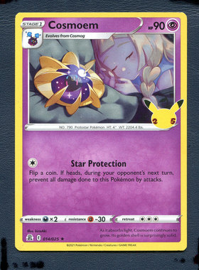 宝可梦PTCG 英文版国际版正版卡牌 庆典 科斯莫姆 CEL-014 美版