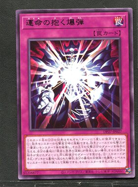 游戏王 卡牌 51208877 命运怀抱的爆弹 DP27-JP074 银字R B01