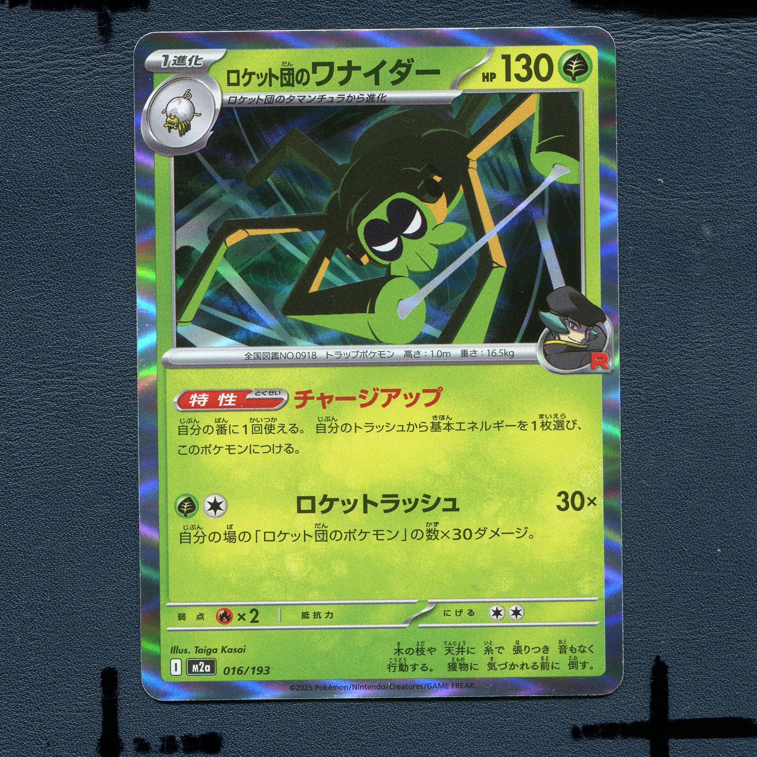 宝可梦PTCG正版卡牌 超级梦想EX 火箭队的操陷蛛 M2A-016 日版