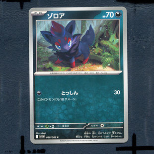 宝可梦PTCG正版卡牌 纯白闪焰 索罗亚 SV11W-058 日版