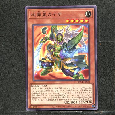 游戏王 KONAMI 25449584 地葬星 怪座 BACH-JP022 A01