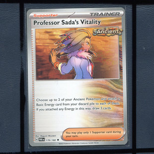 宝可梦卡牌美版英文版国际版悖谬裂缝 奥琳博士的气魄  PAR-170 U