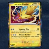 命运劲敌 卡牌 宝可梦正版 DRI 国际版 闪电鸟 美版 火箭队 040