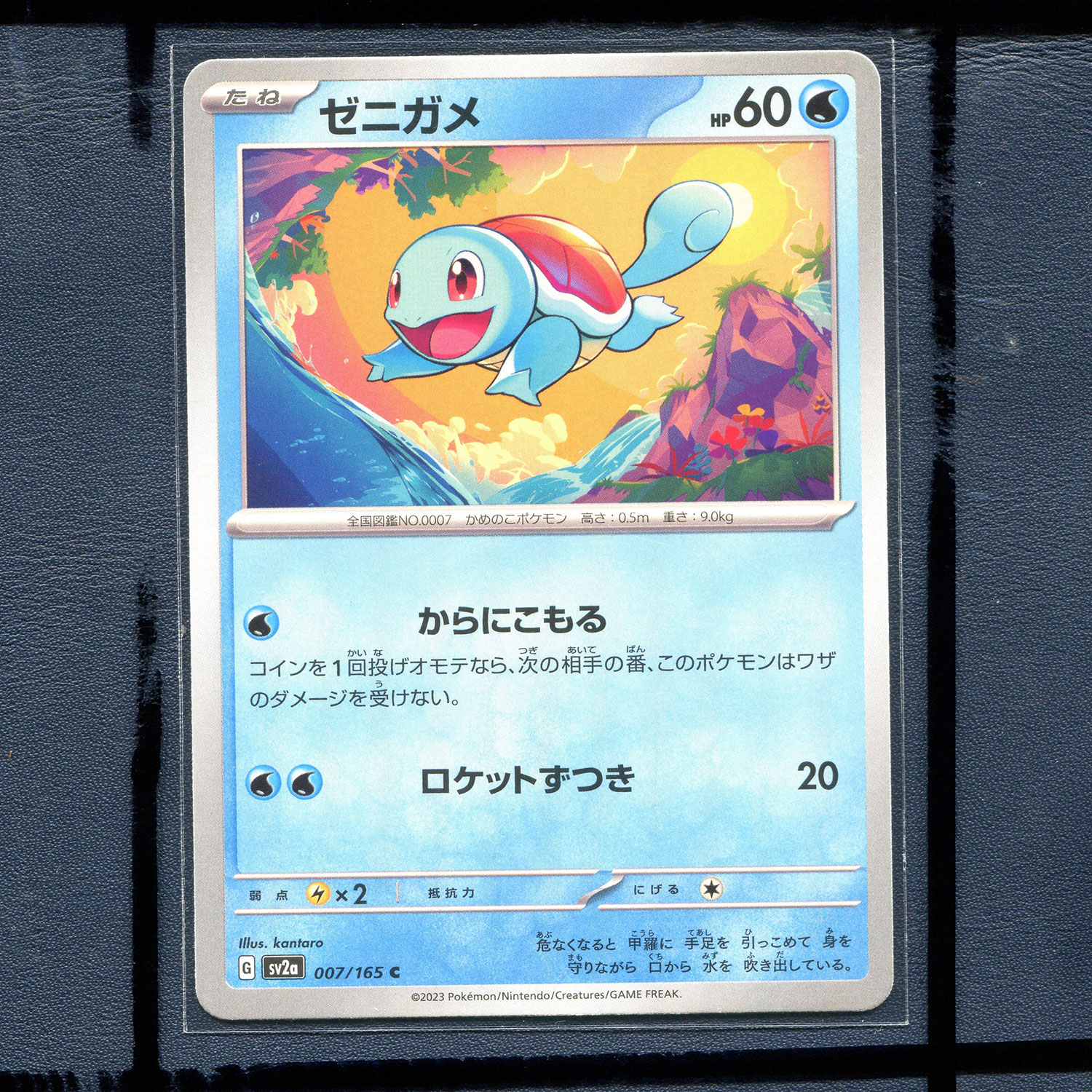 宝可梦PTCG 集换式正版卡牌朱紫151 杰尼龟 SV2A-007 日版