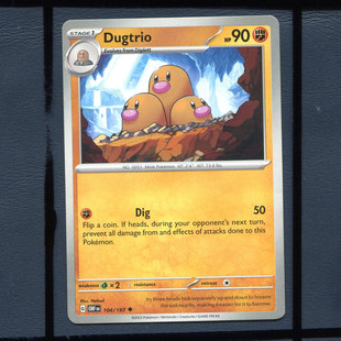 宝可梦美版英文版国际版 黑炎支配者 三地鼠 OBF-104