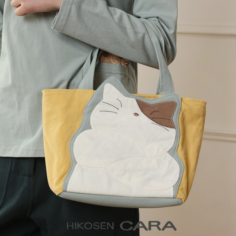 HIKOSENCARA猫咪帆布托特包