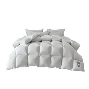 多喜爱家纺羽绒被芯冬被95白鹅绒扭花加厚保暖单双人被子