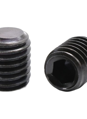 12.9级黑色DIN913平端内六角无头螺钉M5/M6M8