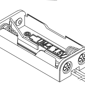 BH421 7号2节串联电池盒 AAA LR3 UM4 3V 平排出线