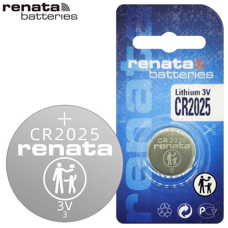 纽扣电池 1粒卡装 RENATA CR2025 lithium battery 3v