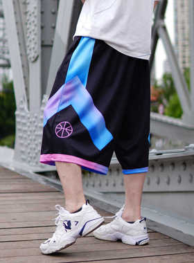 新款380斤胖子短裤男宽松运动速干篮球短裤加肥加大中裤六七分裤