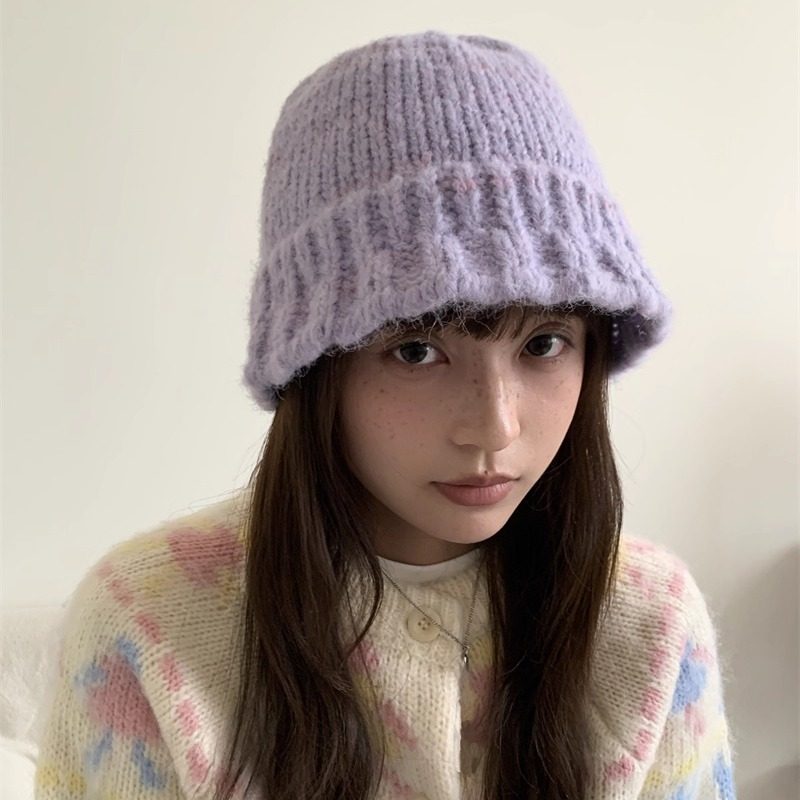 2025新款韩系针织帽女秋冬保暖护耳显脸小毛线帽渔夫盆帽针织帽子,服饰配件/皮带/帽子/围巾,帽子,淘宝优惠券,粉丝福利购,淘宝优惠卷