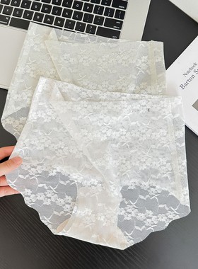 春天伊品春夏薄款蕾丝内裤女舒适透气无痕高弹性感提花82039