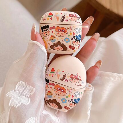 蜡笔小新适用华为FreeBuds7i/6i硅胶保护套Freebudspro4耳机壳freeclip耳夹款4e壳Pro3磨砂壳pro2套freebuds6