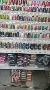 柳青尾货40s2缝纫机线缝纫线漂白本白黑色3000码强度好 韧性高